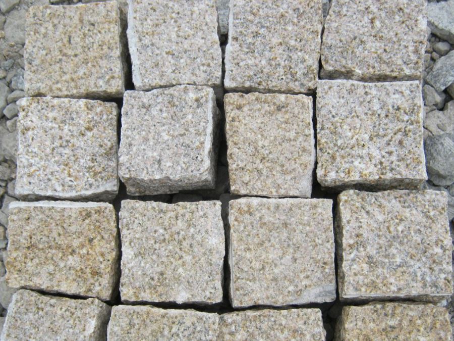 Giallo Yellow Granite G682 Cube Stone Natural Split Surface