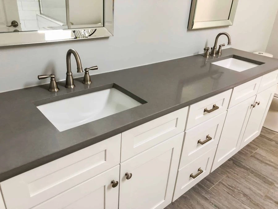 Grey Quartz For Bathroom Vanity Top