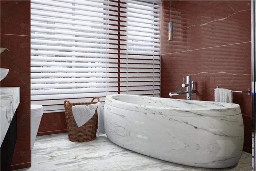 Xango Red Quartzite Bathroom Xango Red Quartzite Bathroom