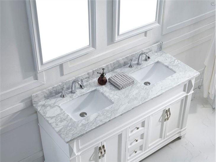 Bianco Carrara White Marble Vanity Tops